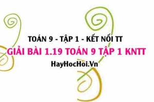 Giải 1.19 Toán 9 tập 1 SGK Kết nối tri thức